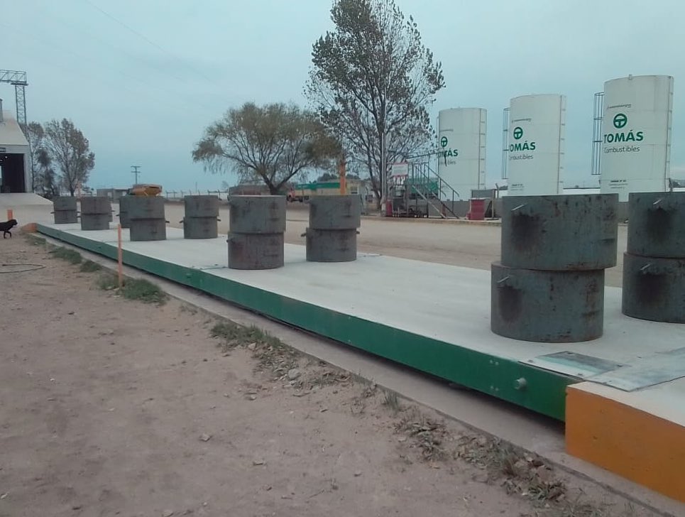 Báscula vial instalada